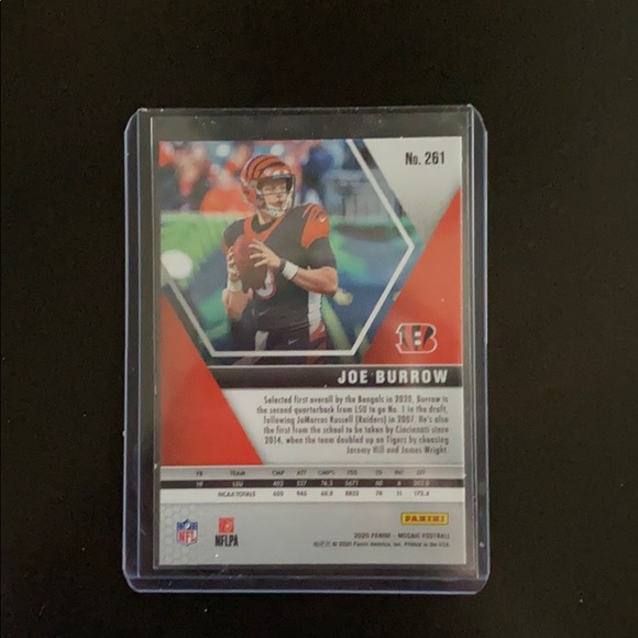 Joe Burrow Mosiac Rookie card - Picture 2 of 2